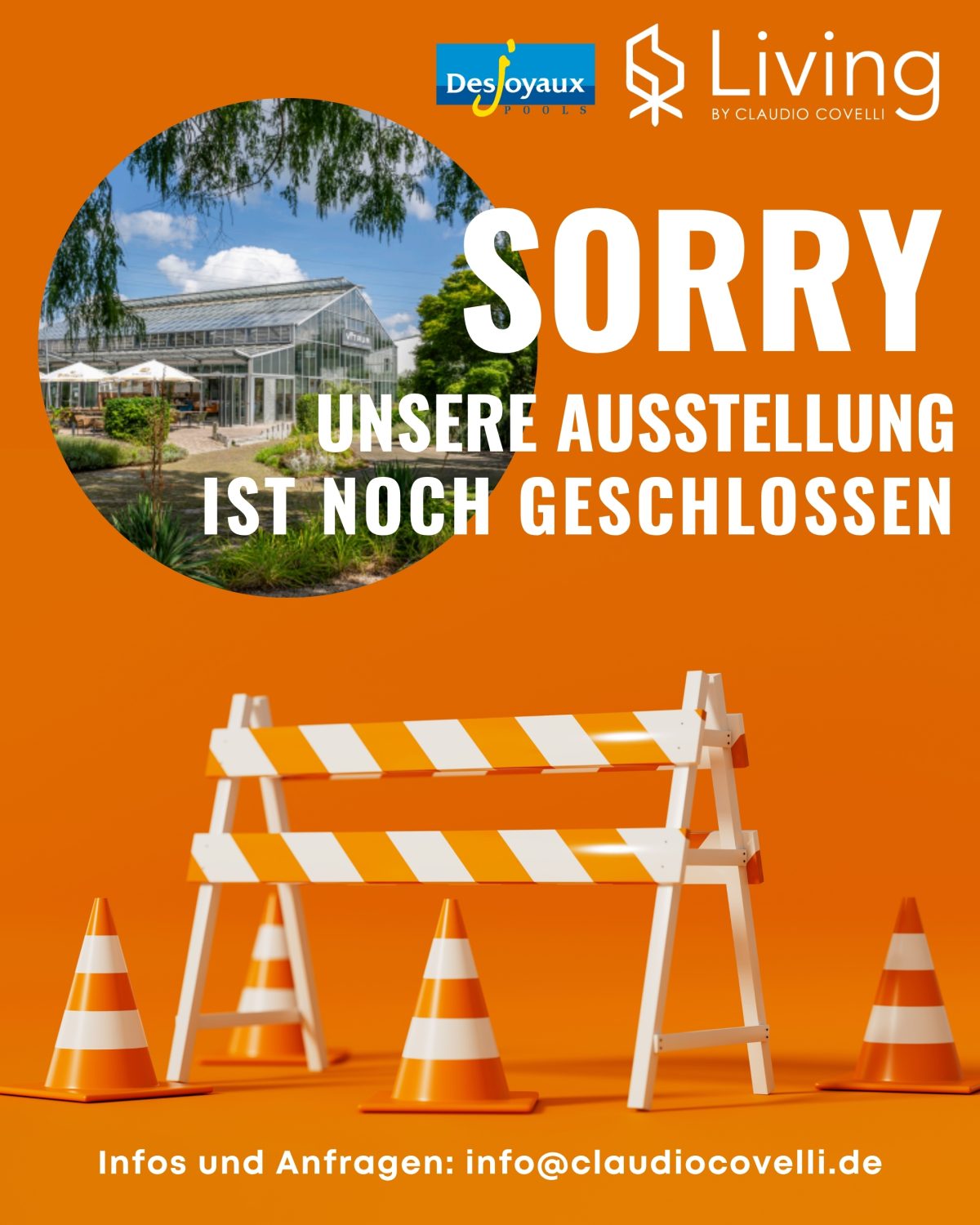 Bis zur offiziellen Eröffnung bleibt unsere Ausstellungsfläche vorübergehend geschlossen